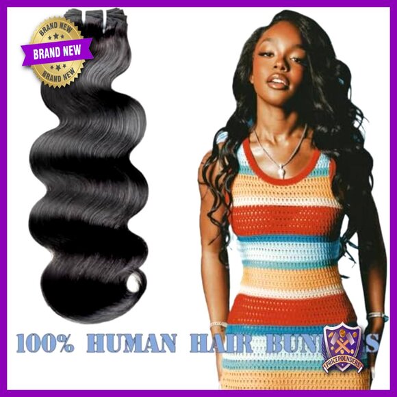 Body Wave Human Hair Extensions 4 Bundles 18-24 Inch Sew In
